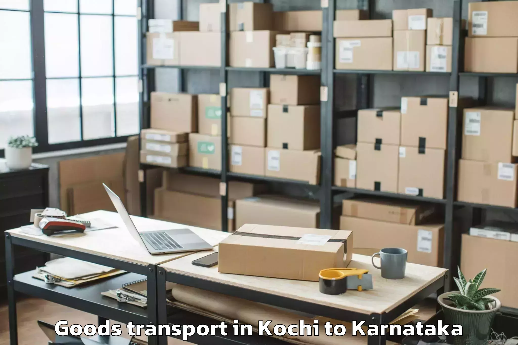 Book Kochi to Manvi Goods Transport Online